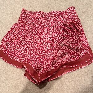 ATHLETA Mesh Racer Run High Rise short